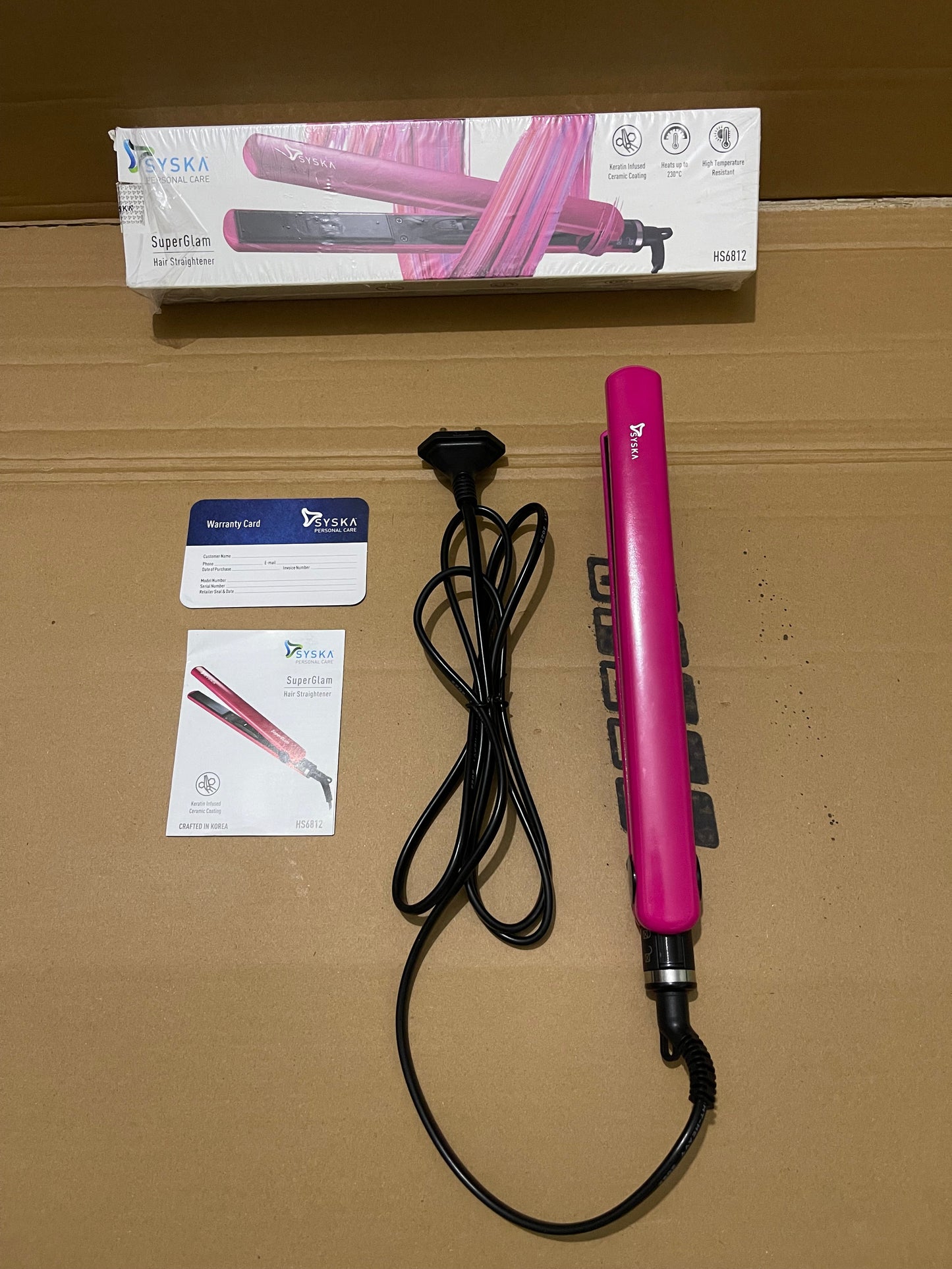 SYSKA 2 in 1 SuperGlam Hair Straightener