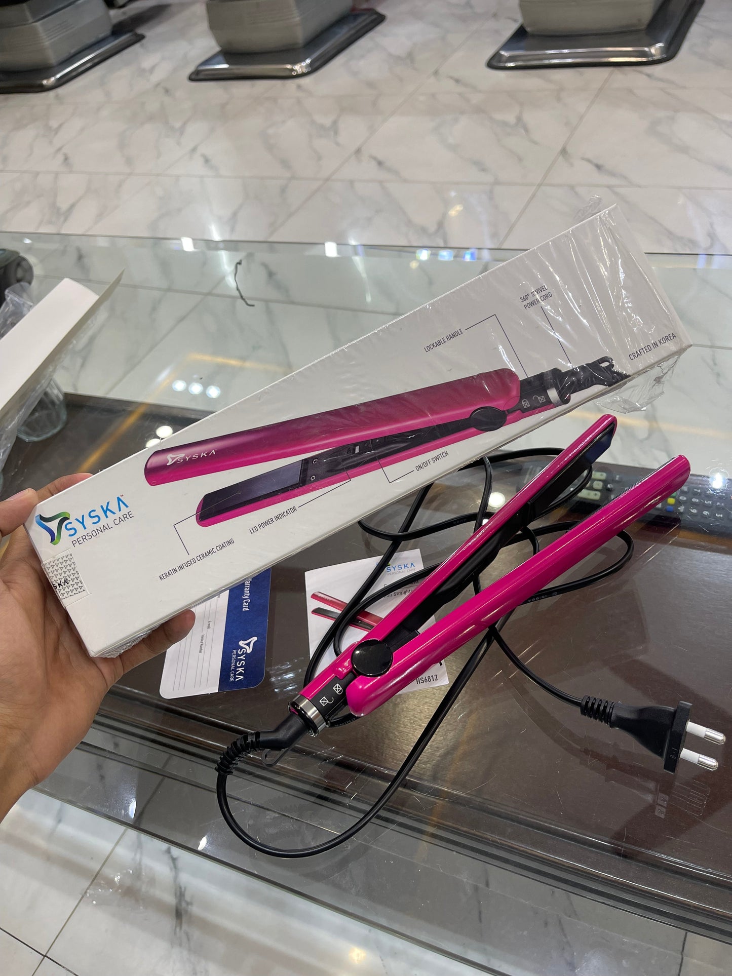 SYSKA 2 in 1 SuperGlam Hair Straightener