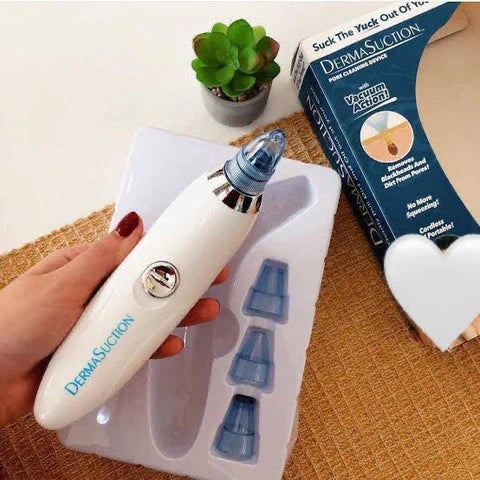 Derma Suction Blackhead Acne Oil Remover Vacuum Suction Face Pore Cleaner Facial Beauty (cell Operated)