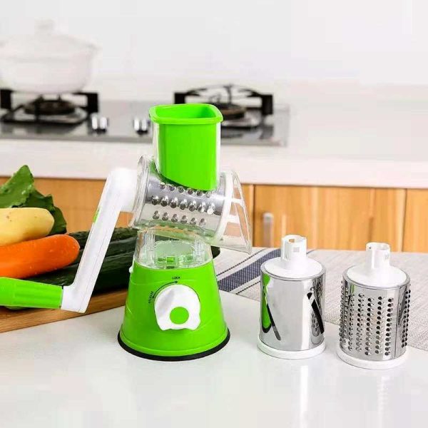 Multifunctional Manual Vegetable Table Top Drum Cutter Slicer